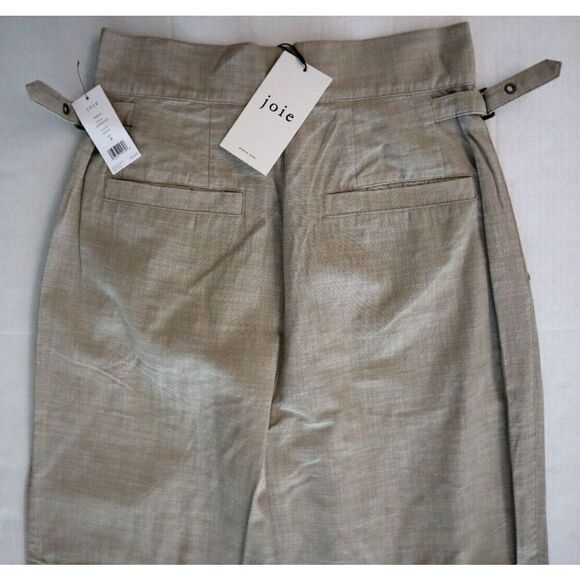 Joie B0008F09190 Women's Sz 4 Oatmeal/Beige Nadia Cotton Tapered Leg Pants - Picture 7 of 11